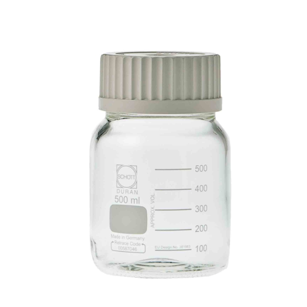 日本SIBATA柴田科學耐熱螺口瓶 廣口藍蓋017250-21000A