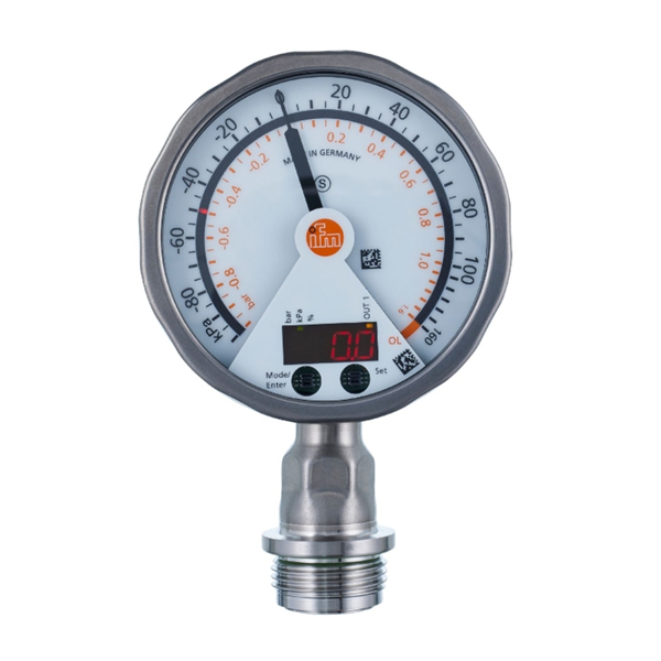 德國(guó)IFM易福門帶模擬顯示屏的齊平式壓力傳感器PG2437 PG-001-REB12-MFRKG/US/ /P