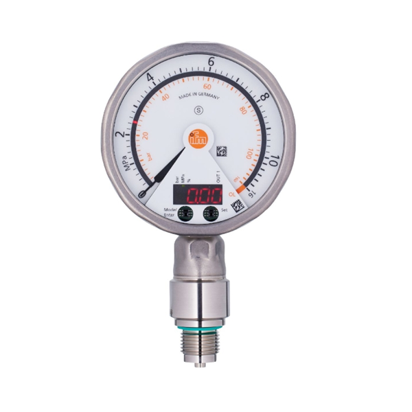 德國(guó)IFM易福門帶模擬顯示屏的齊平式壓力傳感器PG2437 PG-001-REB12-MFRKG/US/ /P