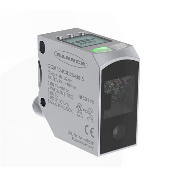 BANNER邦納美國QCM50 系列顏色傳感器 QCM50-K3D40-Q8-5